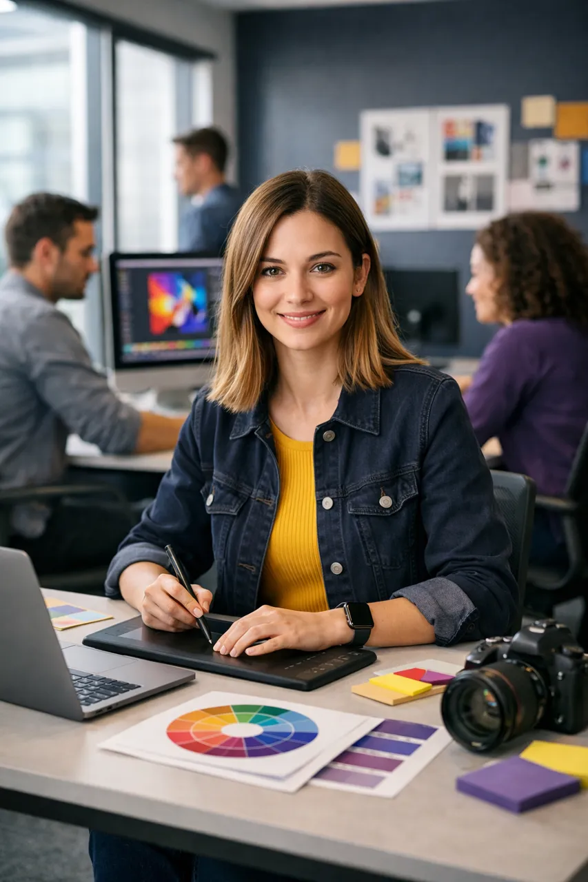 Imagen referencial de Diseño gráfico y piezas digitales