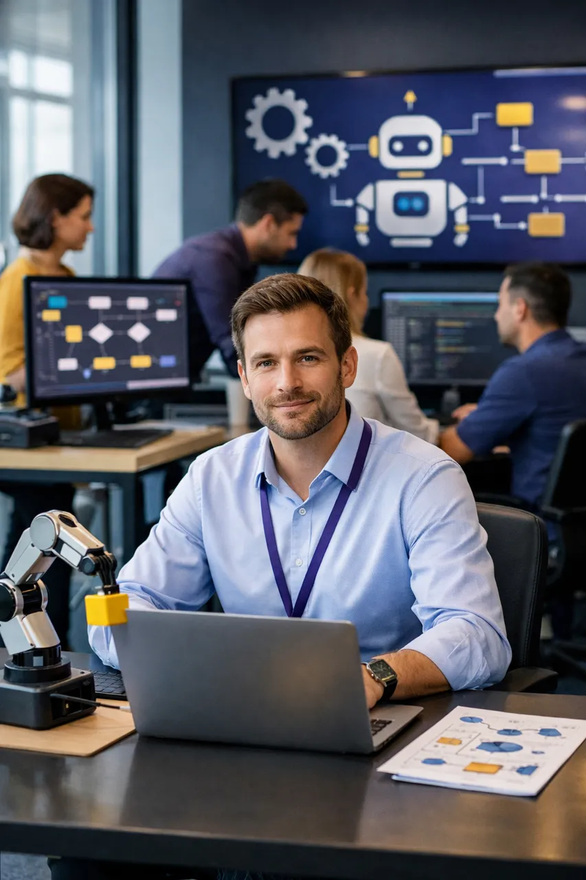 Imagen referencial de RPA (automatización de procesos)